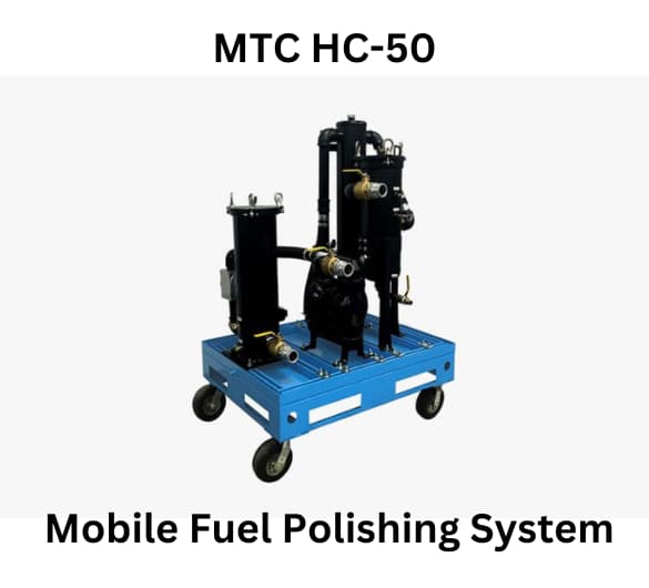 The MTC HC 50 Mobile Fuel Polishing System from AXI International, highlighting a portable solution for fuel quality enhancement